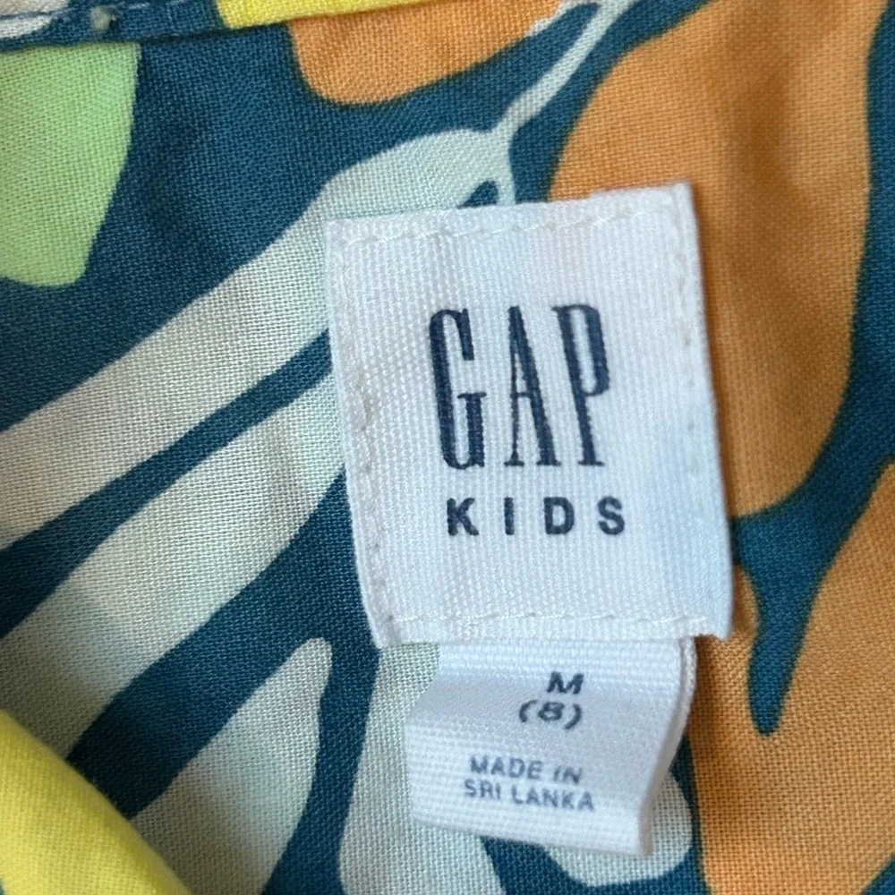 GAP Kids Tropical Floral Button Down Shirt